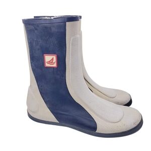 Sperry Seahiker Dinghy Waterproof Rubber Lace Up Water Boots Men's Size 12